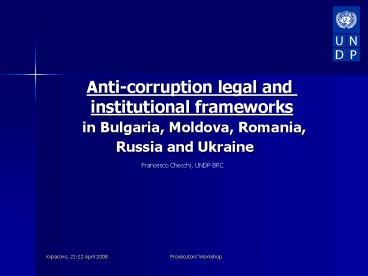 Anti-corruption legal and