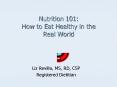 Nutrition 101: How to Eat Healthy in the Real World