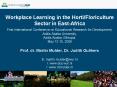 Workplace Learning in the Horti/Floriculture Sector in East-Africa First International Conference on Educational Research for Development, Addis Ababa University, Addis Ababa, Ethiopia, May 12-15, 2009  Prof. dr. Martin Mulder, Dr. Judith Gulikers  E: PowerPoint PPT Presentation
