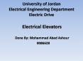 University of Jordan Electrical Engineering Department Electric Drive PowerPoint PPT Presentation