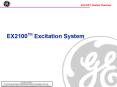 EX2100TM Excitation System PowerPoint PPT Presentation