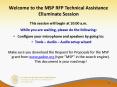 Welcome to the MSP RFP Technical Assistance Elluminate Session PowerPoint PPT Presentation