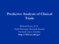Predictive Analysis of Clinical Trials PowerPoint PPT Presentation