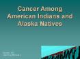 Cancer Among American Indians and Alaska Natives PowerPoint PPT Presentation