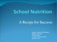 School Nutrition PowerPoint PPT Presentation