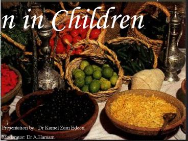 Nutrition in Children