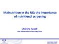 Malnutrition in the UK: the importance of nutritional screening PowerPoint PPT Presentation