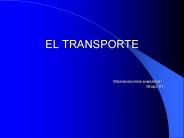 EL TRANSPORTE   Microeconom