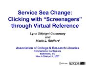 Service Sea Change: Clicking with 