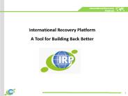 Concepts of   Recovery
