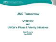 UNC Tomorrow PowerPoint PPT Presentation