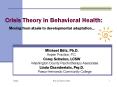 Crisis Theory in Behavioral Health: PowerPoint PPT Presentation