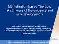 Mentalization-based Therapy: A summary of the evidence and new developments PowerPoint PPT Presentation