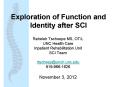 Exploration of Function and Identity after SCI PowerPoint PPT Presentation