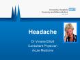 Headache PowerPoint PPT Presentation