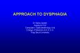 APPROACH TO DYSPHAGIA PowerPoint PPT Presentation