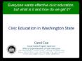 Civic Education in Washington State PowerPoint PPT Presentation