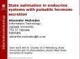 State estimation in endocrine systems with pulsatile hormone secretion PowerPoint PPT Presentation