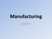 Manufacturing