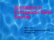 Scintillation in Extragalactic Radio Sources