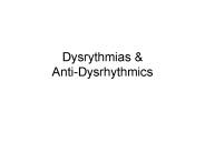 Dysrythmias