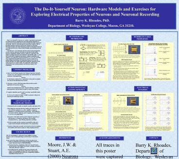 Department of Biology, Wesleyan College, Macon, GA 31210.