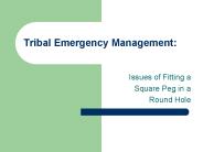 Tribal Emergency Management:
