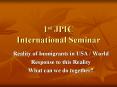 1st JPIC International Seminar PowerPoint PPT Presentation