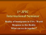 1st JPIC International Seminar
