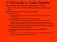 AP Chemistry Exam Review PowerPoint PPT Presentation