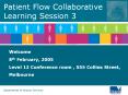Patient Flow Collaborative Learning Session 3 PowerPoint PPT Presentation