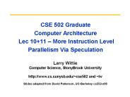 CSE 502 Graduate Computer Architecture Lec 10 11 