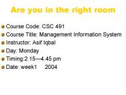 Are you in the right room