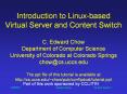 Edward Chow                Content Switch 1 PowerPoint PPT Presentation