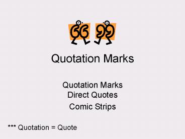 Quotation Marks