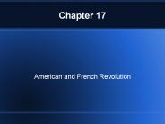 American and French Revolution