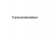 Transcendentalism