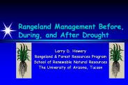 Rangeland Management Before, During, and After Drought