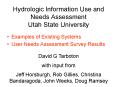 Hydrologic Information Use and Needs Assessment Utah State University PowerPoint PPT Presentation