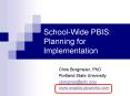 School-Wide PBIS: Planning for Implementation PowerPoint PPT Presentation