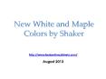 White and Maple shaker colored Kitchen Cabinets PowerPoint PPT Presentation