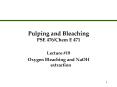 Pulping and Bleaching PSE 476/Chem E 471 PowerPoint PPT Presentation