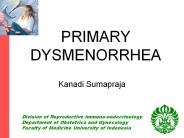 PRIMARY DYSMENORRHEA