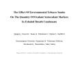 The Effect Of Environmental Tobacco Smoke  On The Quantity Of Oxidant/Antioxidant Markers  In Exhaled Breath Condensate   PowerPoint PPT Presentation