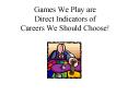 Games We Play are Direct Indicators of Careers We Should Choose! PowerPoint PPT Presentation