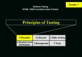 Principles of Testing PowerPoint PPT Presentation