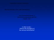 We are working in Tier I with mechanisms