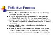 Reflective Practice