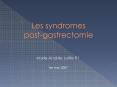 Les syndromes post-gastrectomie PowerPoint PPT Presentation
