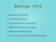 Bellringer 10/16